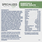 Natural Balance Specialized Nutrition Digestive & Immune Health Lamb & Oatmeal Dry Dog Food Ingredients.