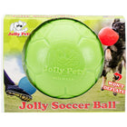 Jolly Pets Jolly Soccer Ball 6" Dog Toy Green Front Packaging