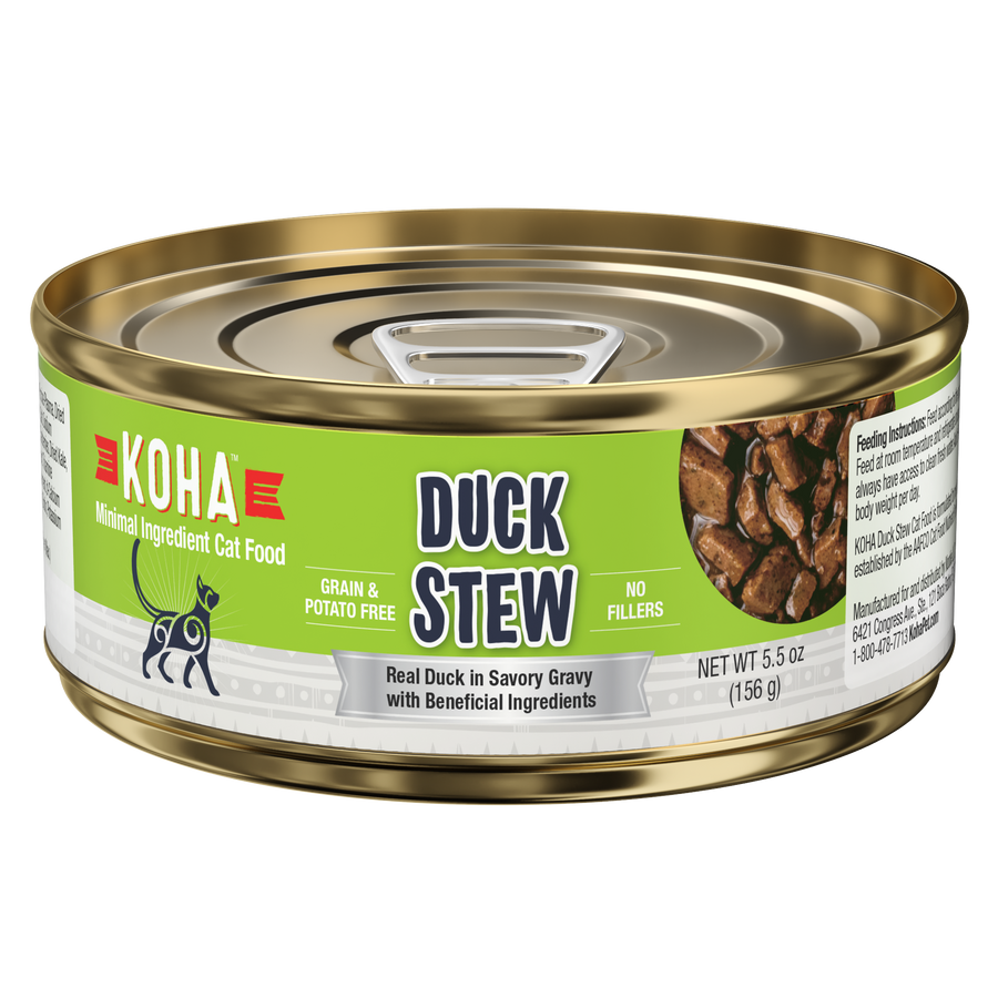 KOHA Grain & Potato Free Duck Stew Canned Cat Food