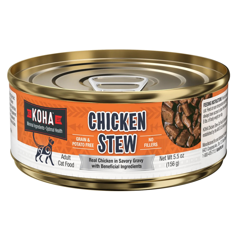 KOHA Grain & Potato Free Chicken Stew Canned Cat Food front