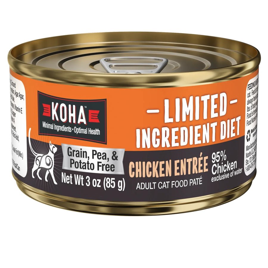 KOHA Grain & Potato Free Limited Ingredient Diet Chicken Pate Canned Cat Food front
