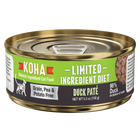 Front can of KOHA Grain & Potato Free Limited Ingredient Diet Duck Pate Canned Cat Food 5.5oz