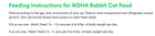 Feeding Guidelines for KOHA Grain & Potato Free Limited Ingredient Diet Rabbit Pate Canned Cat Food.