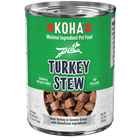 Front can of KOHA Grain & Potato Free Turkey Stew Canned Dog Food 12.7oz