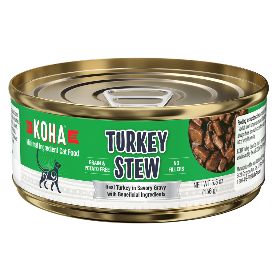 KOHA Grain & Potato Free Turkey Stew Canned Cat Food