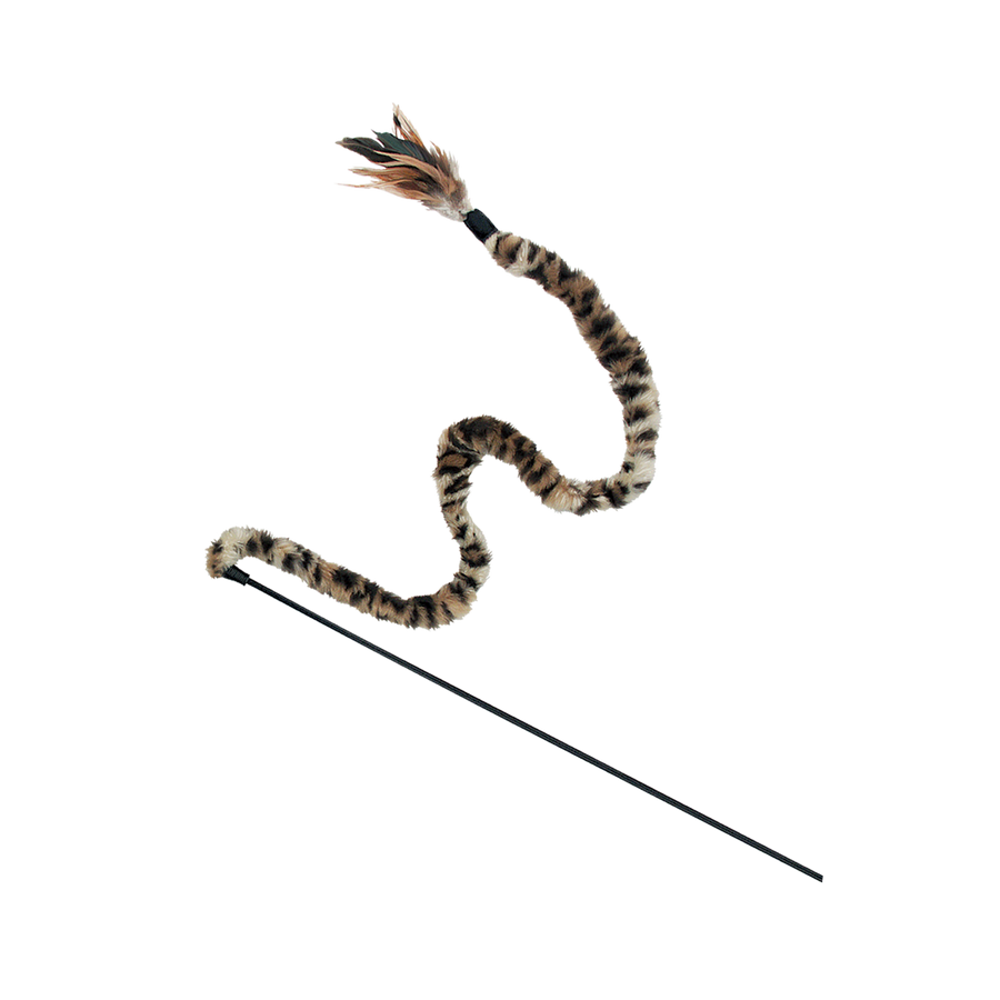 KONG Active Swizzle Bird Teaser Cat Toy Animal Print