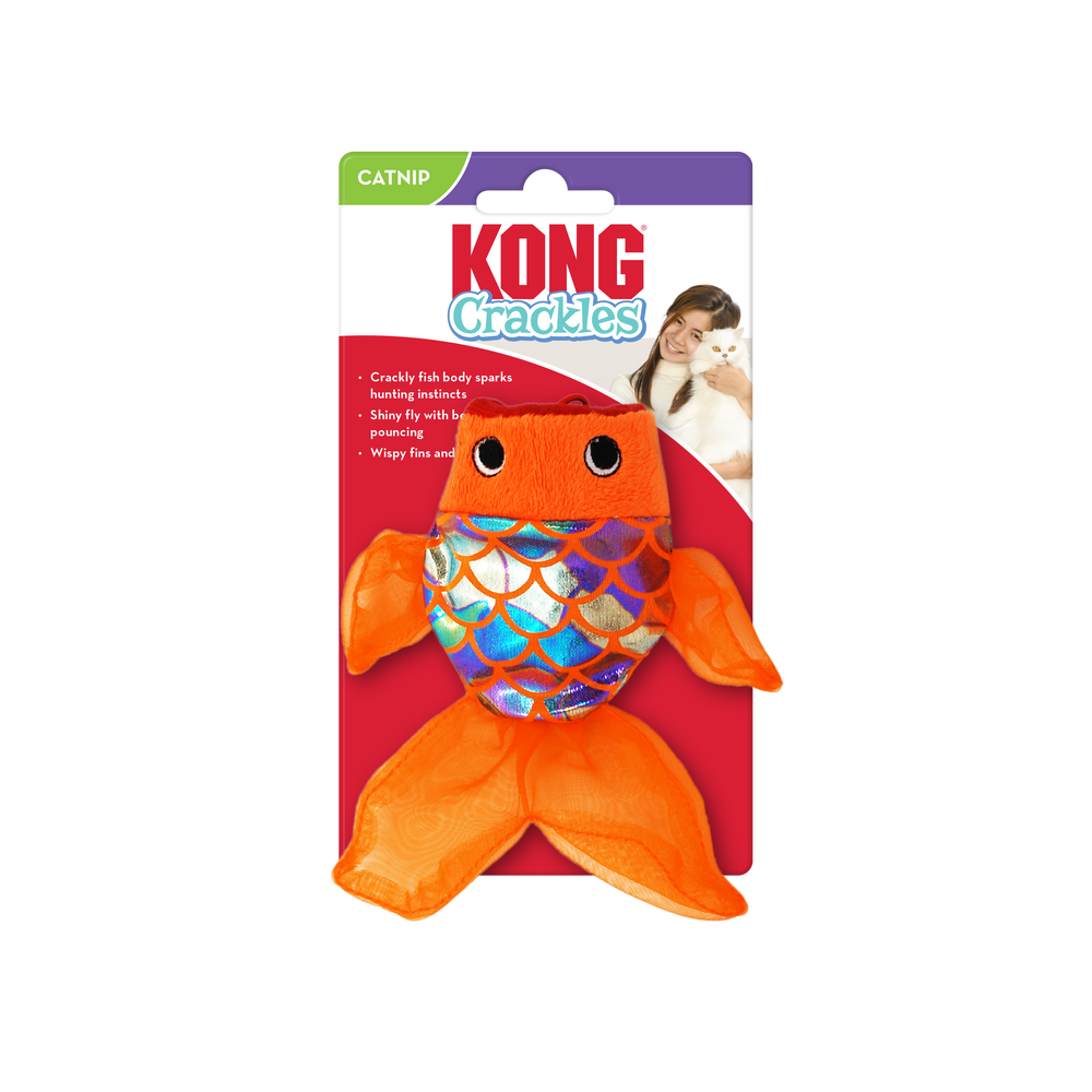 Front Packaging of KONG Crackle Gulpz Cat Toy