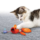 Cat playing with KONG Crackle Gulpz Cat Toy