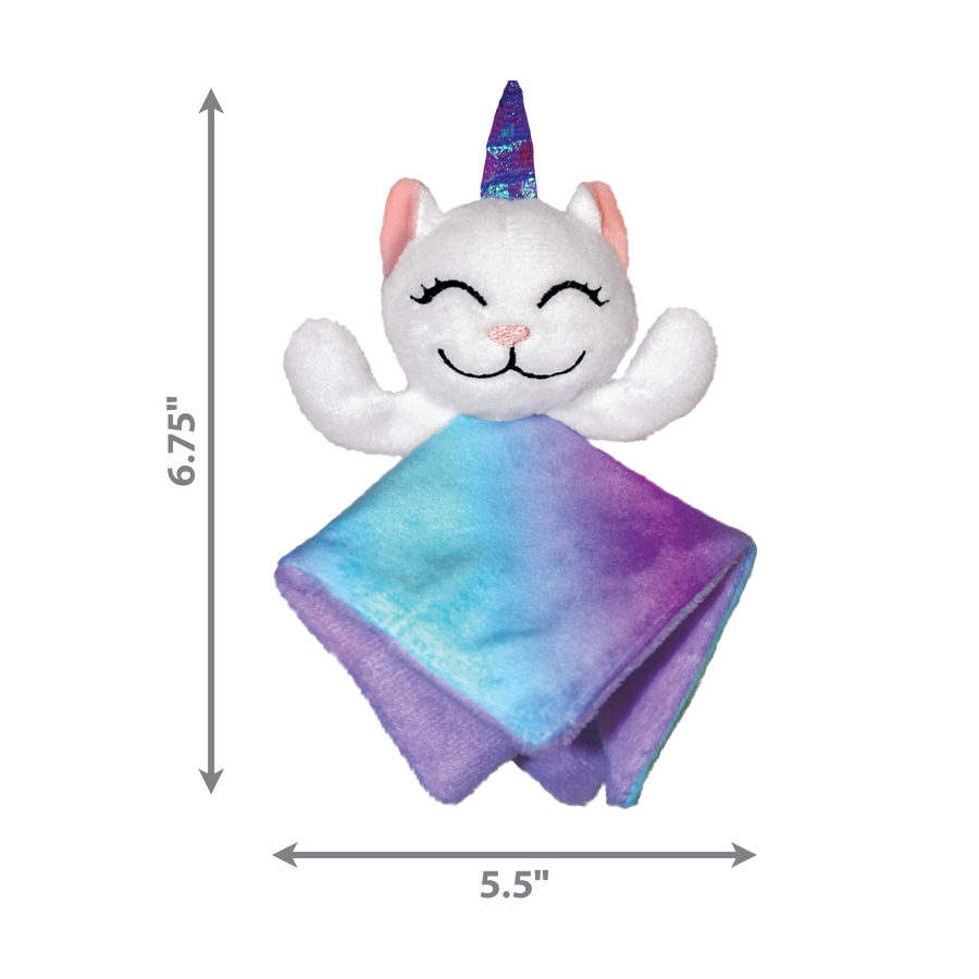 5.5 x 6.75 inches dimension of KONG Crackles Caticorn Cat Toy