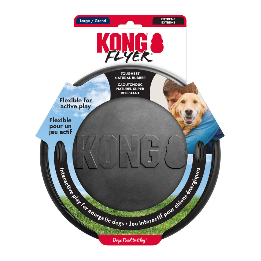 KONG Flyer dog toy packaging on a white background