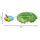 3.25 x 10 inches in size for KONG Flingeroo Caterpiller Cat Toy