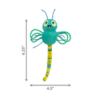 KONG Flingeroo Dragonfly Cat Toy is 6.25 x 4.5 inches in size
