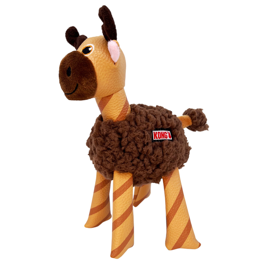 Side View of KONG Floofs Shakers Moose Dog Toy