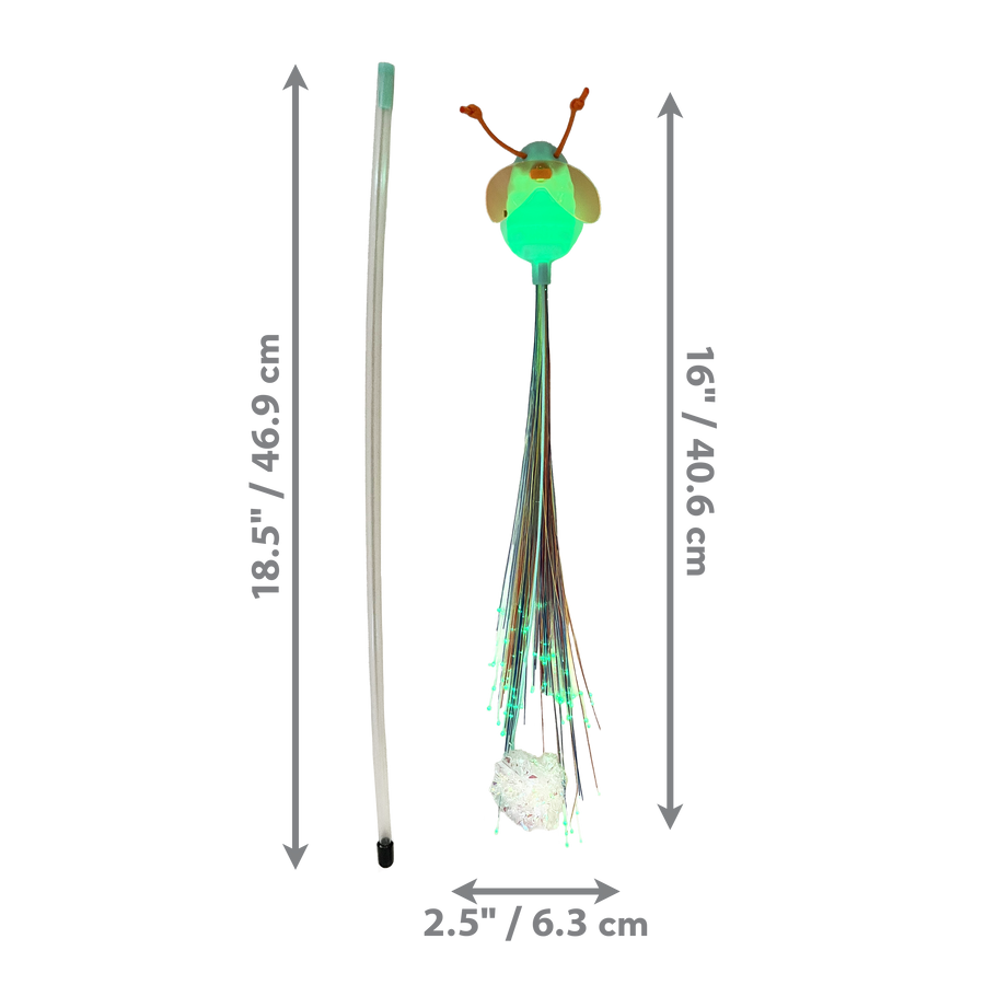 Dimension of KONG Glow Firefly Teaser Cat Toy