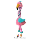 Flamingo KONG Knots Twists Plush Dog Toy