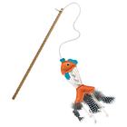 KONG Naturals Fish Teaser Cat Toy Orange with Blue Accent