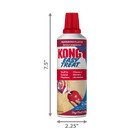 2.25 x 7.5 inches size of bottle of KONG Pepperoni Easy Treat for Dogs