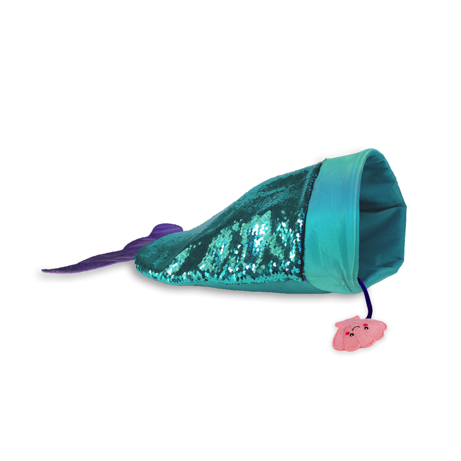 Turquoise Colored KONG Play Spaces SeaQuins Sack Cat Toy