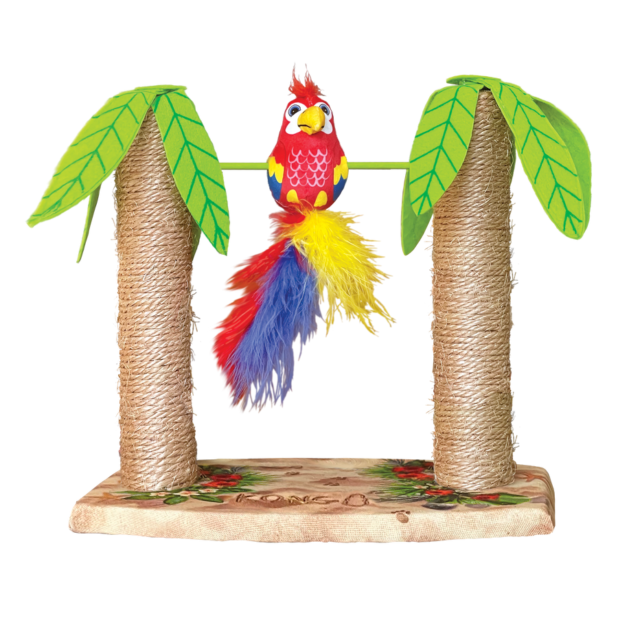 Actual product KONG Play Spaces Tiki Twirl Cat Scratcher 