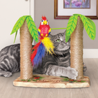 Cat playing KONG Play Spaces Tiki Twirl Cat Scratcher