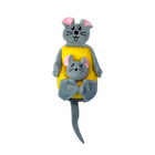 Front view of KONG Pull-A-Partz Cheezy Cat Toys