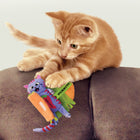 Cat playing with KONG Pull-A-Partz Purrito Cat Toys