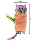5.5 x 2.25 inches size of KONG Pull-A-Partz Purrito Cat Toys