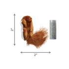 2 x 2 inches size KONG Refillables Squirrel Catnip Cat Toy
