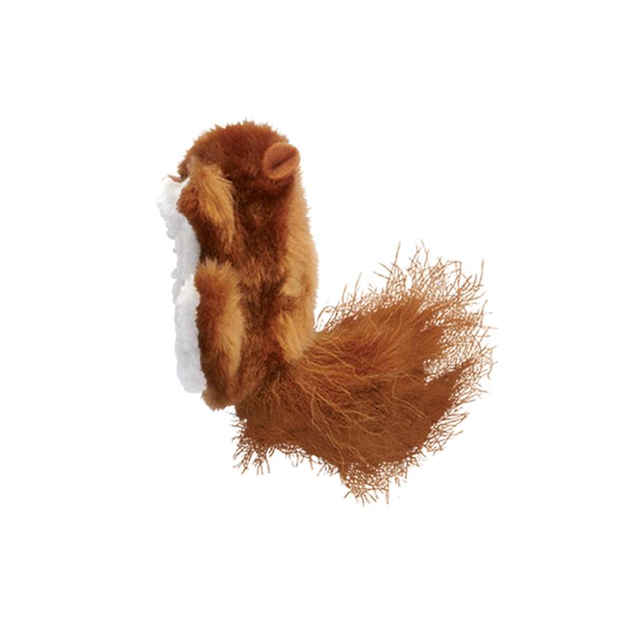 Side view of KONG Refillables Squirrel Catnip Cat Toy