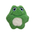 Front of KONG Snuzzles Mini Frog Plush Dog Toy Green