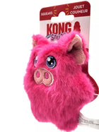 Left Side View of KONG Snuzzles Mini Pig Plush Dog Toy