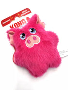 Top Side View of KONG Snuzzles Mini Pig Plush Dog Toy Pink