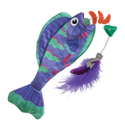  Front of KONG Wrangler Angler Fish Cat Toy Purple