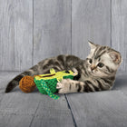 Cat playing with KONG Wrangler Avocato Cat Toy