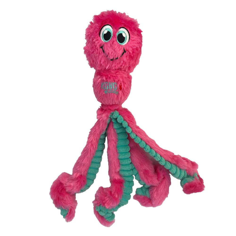 Pink KONG Wubba Octopus Plush Dog Toy