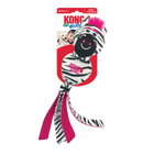 Front packaging of KONG Wubba Zoo Zebra Dog Toy