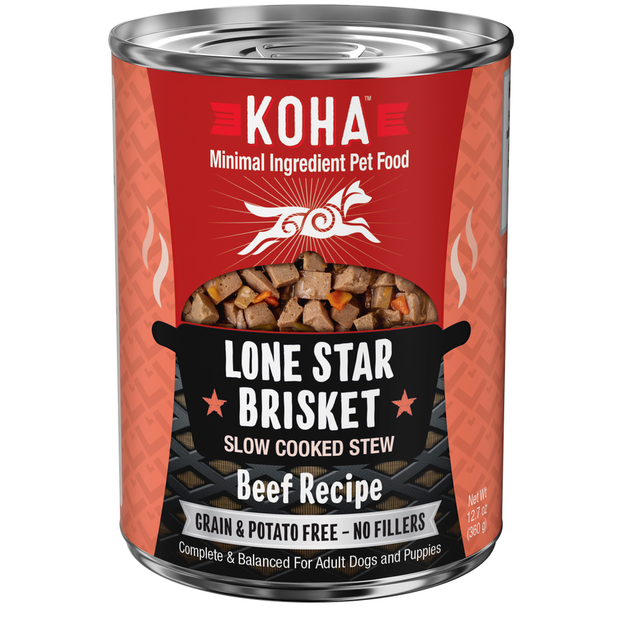 KOHA Grain & Potato Free Lone Star Brisket Slow Cooked Stew with Beef Canned Dog Food