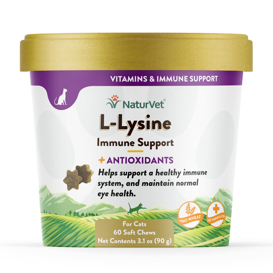 NaturVet L-Lysine Immune Support for Cats 60-ct