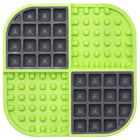 LickiMat Slomo Green and Black Slow Feeder Cat Bowl top-down view