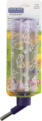 Front packaging of Lixit Critter Brite Small Animal Water Bottle