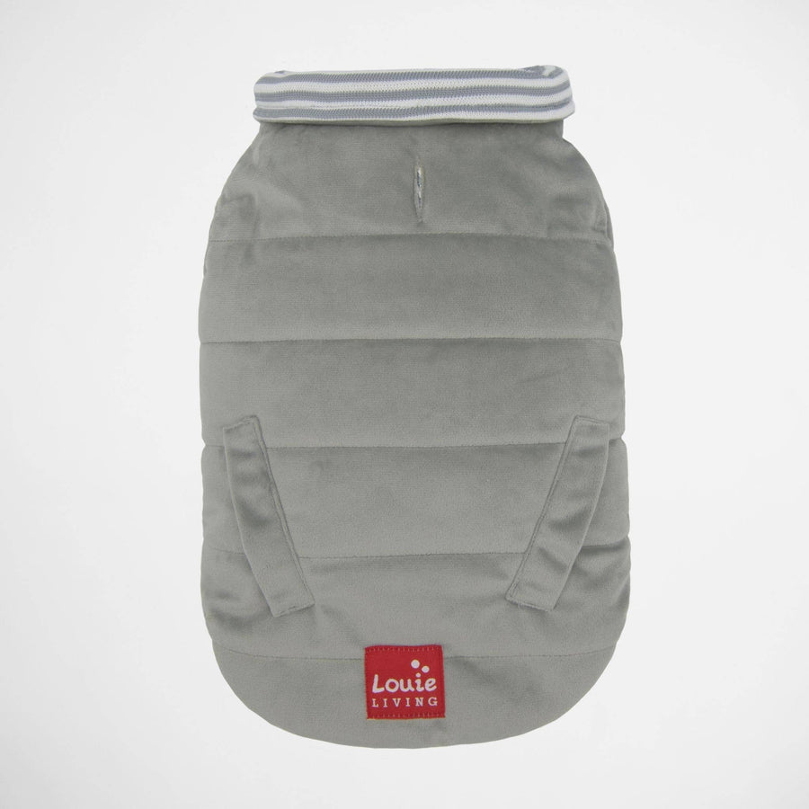 Back View of Louie Living Reversible Light Sweater