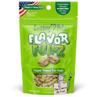 Front Pouch of Loving Pets Flavorfullz Chicken & Catnip Filled Cat Treats 3oz