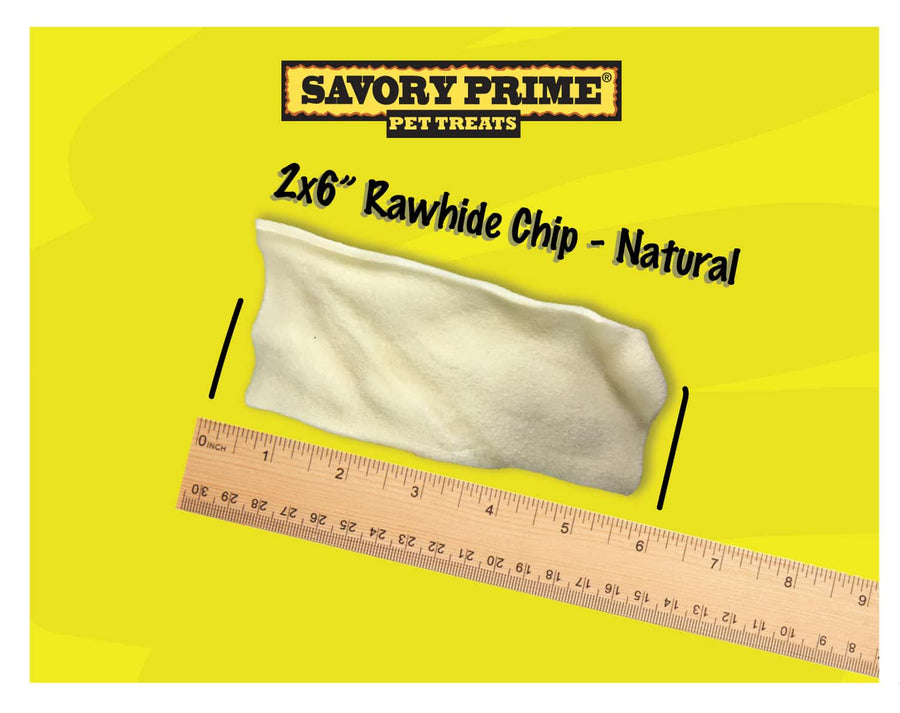 Savory Prime Rawhide Natural Chips Dog Treat