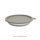 Silicone lid for a container on a white background with text indicating it's sold separately.