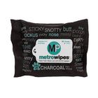 MetroWipes Charcoal 25 Count front. 