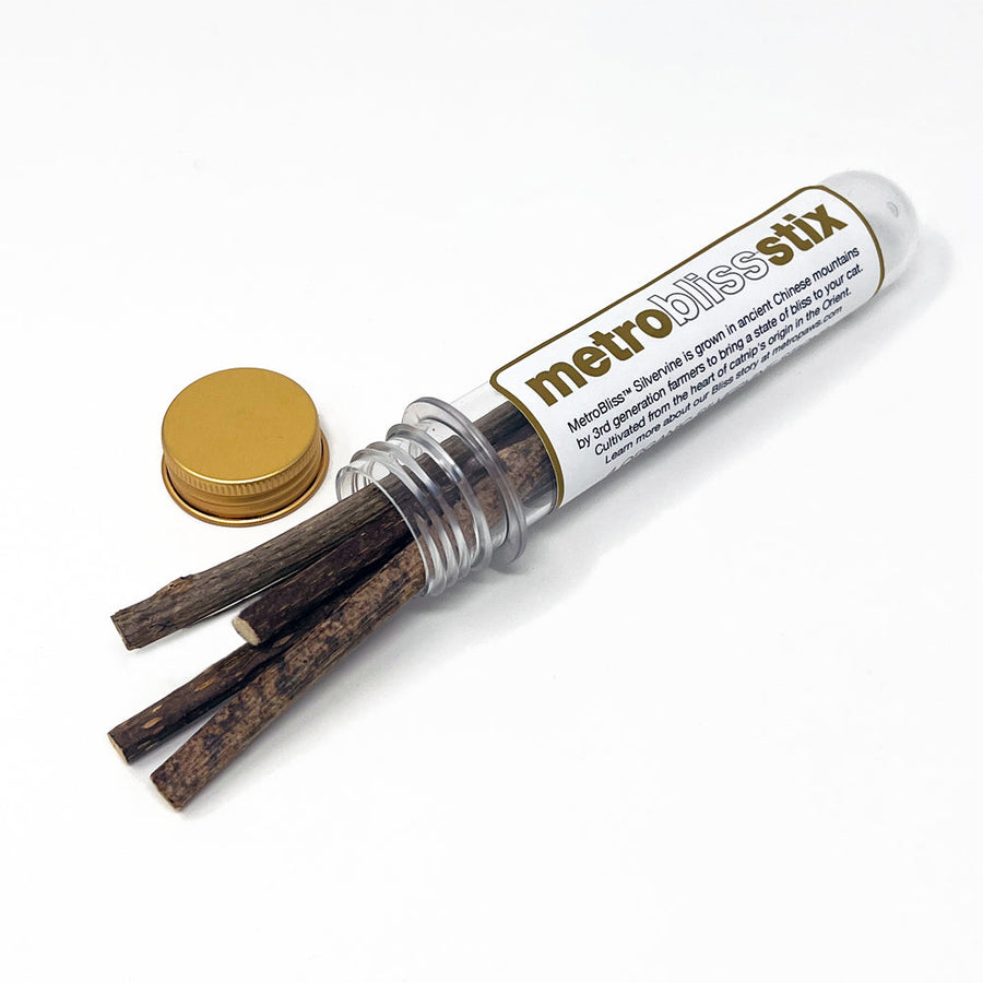 Metro Paws Bliss Silvervine Stix packaging. 