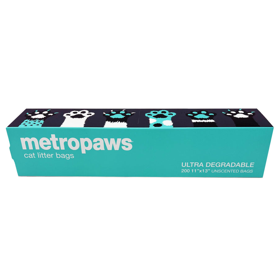 Metro Paws Cat Litter Bags- seafoam. 