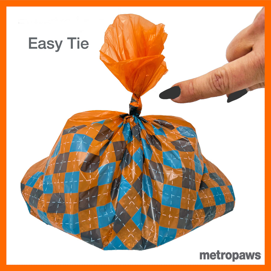 Metro Paws ULTRA Degradable Poop Bags
Easy Tie. 