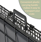 Midwest Contour Single Door Dog Crate has a plastic handle that makes it more convenient to carry & transport your crate