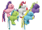 MultiPet Unicorn Cat Toy in pink, white, purple, green and blue